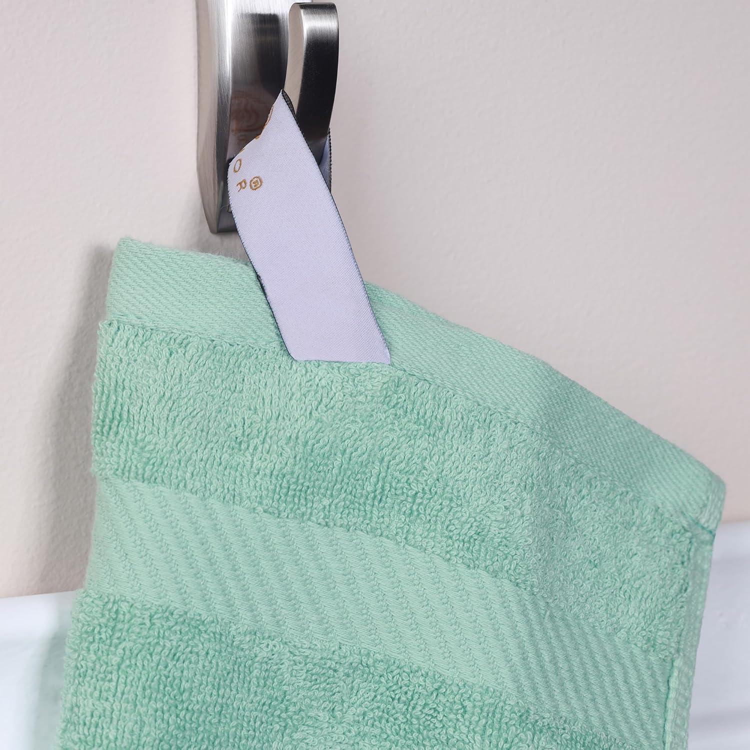 Superior Kendell Egyptian Cotton Bath Sheets, Set of 2, Sea Foam