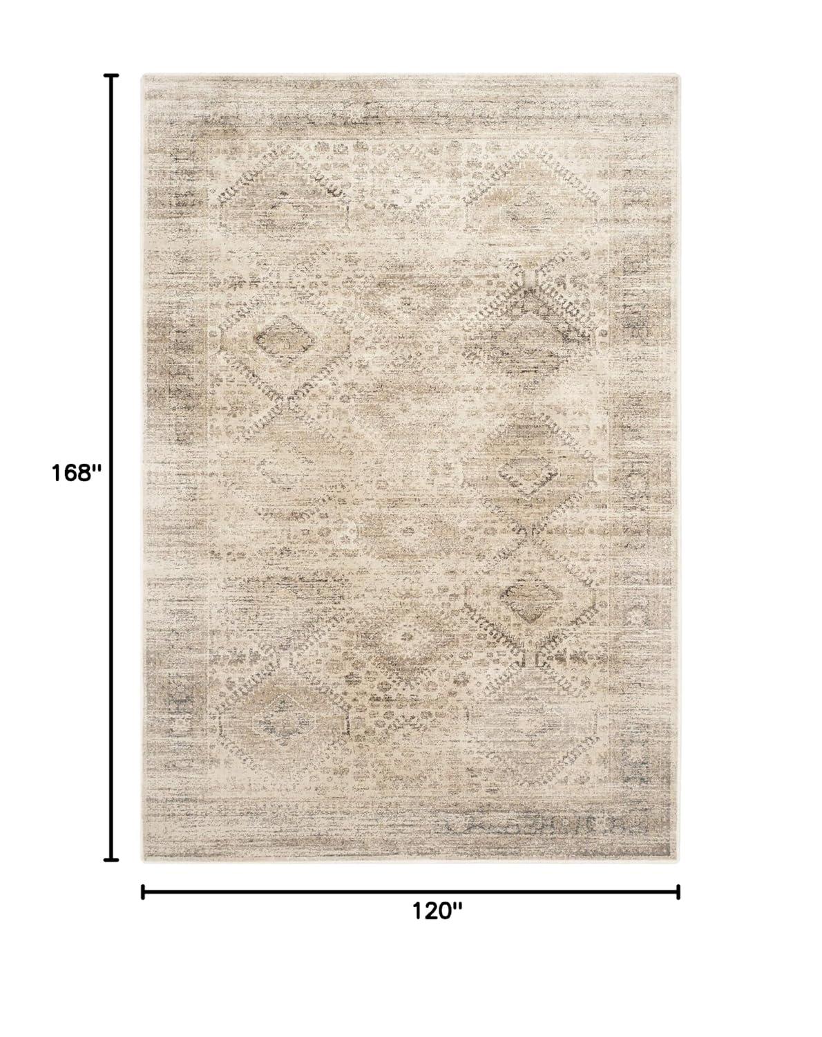 Vintage VTG118 Power Loomed Indoor Skid-Resistant Area Rug - Stone - 10'x14' - Safavieh