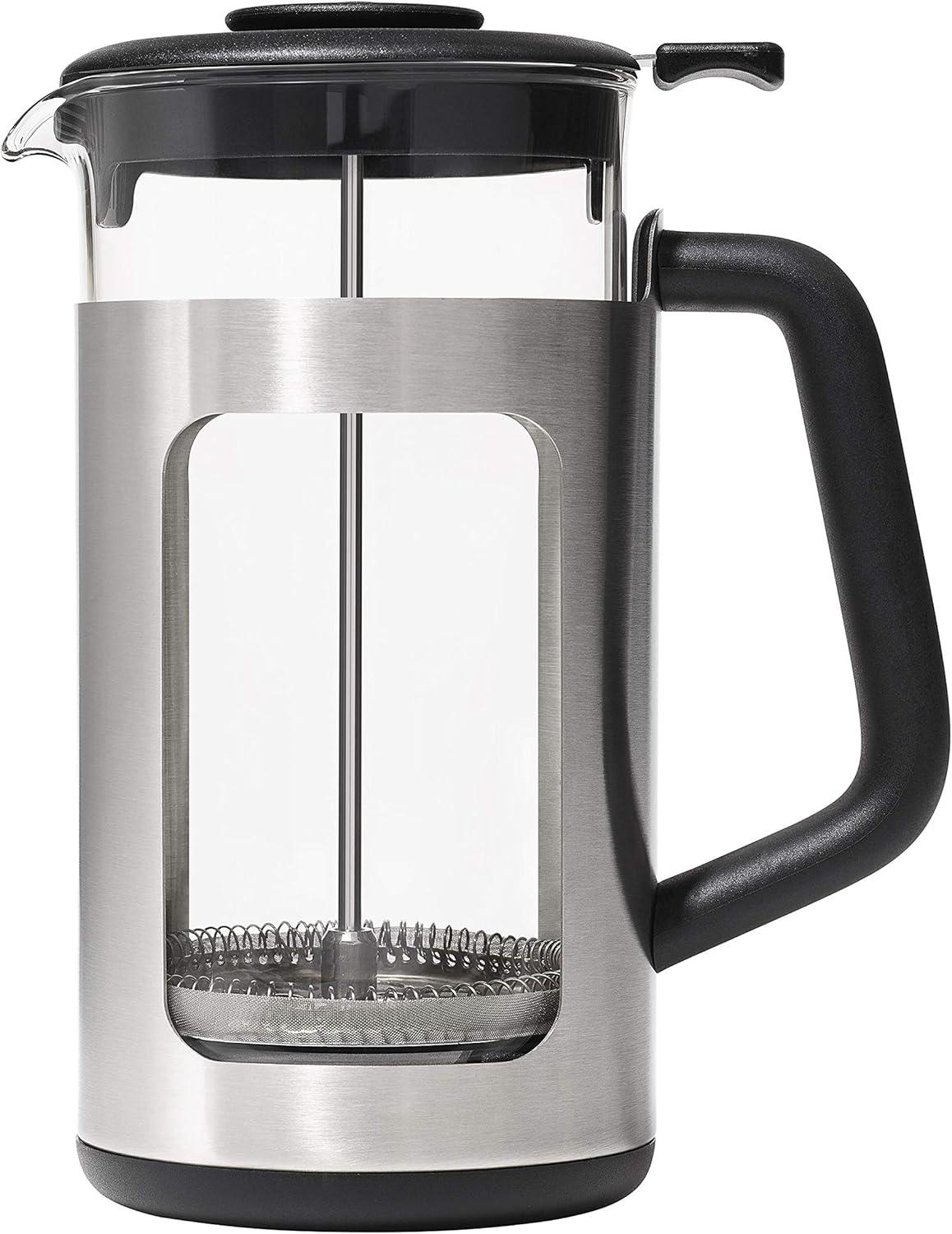 OXO French Press Coffee Maker Brew and Serve Glass Carafe 8 Cup