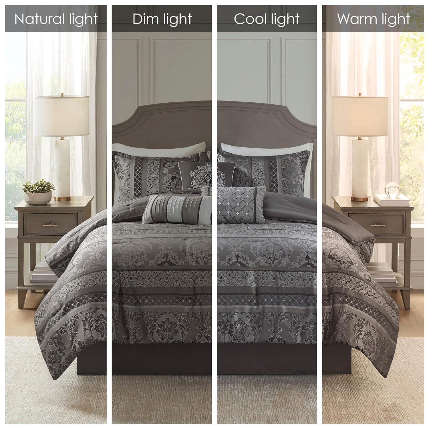 Madison Park Bellagio 7 Piece Jacquard Comforter Set