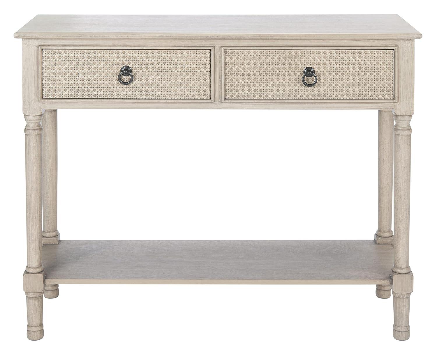Haines 2 Drawer Console Table - CNS5727C - Beige - Safavieh
