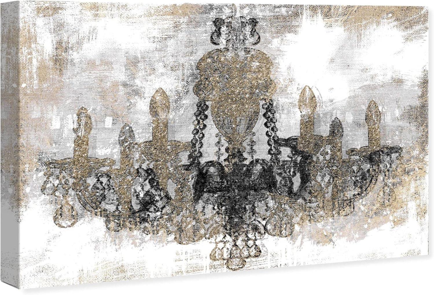 Oliver Gal Prints " Luxury Night Diamonds Classic Chandeliers "