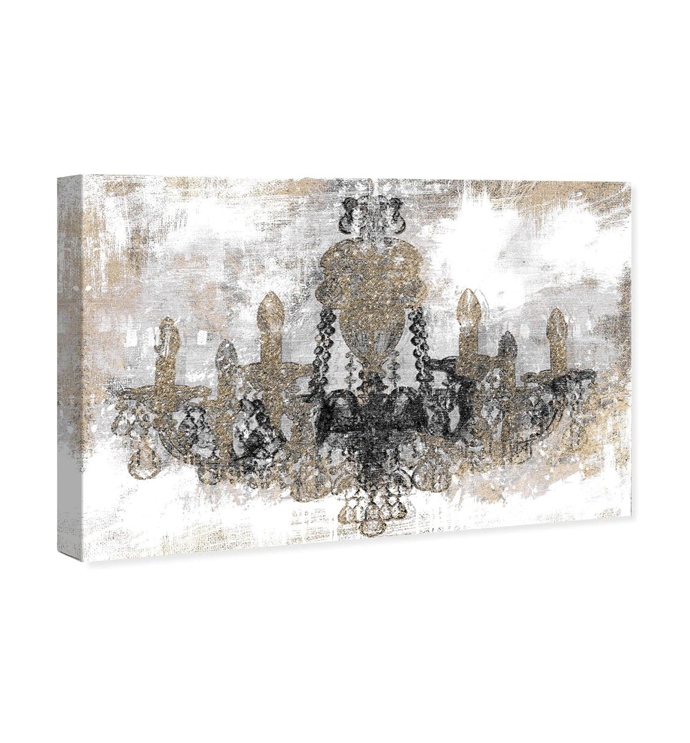 Oliver Gal Prints " Luxury Night Diamonds Classic Chandeliers "