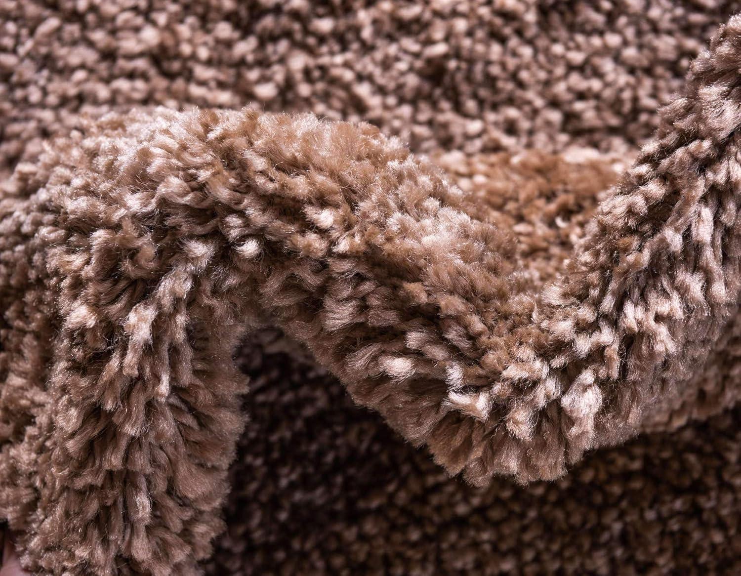Unique Loom 5' 0 x 7' 7 Solo Calabasas Light Brown Area Rug
