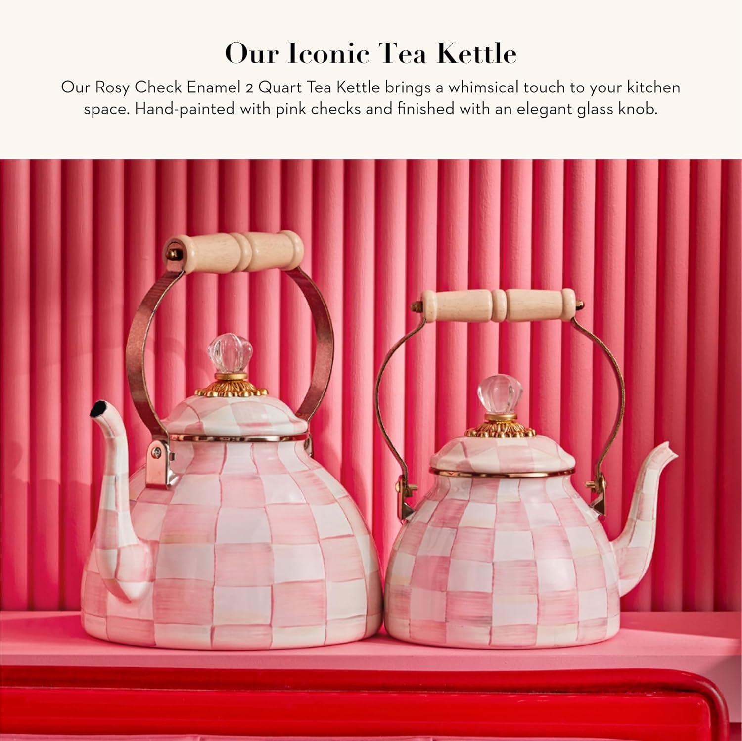 Rosy Check 3 Quart Tea Kettle