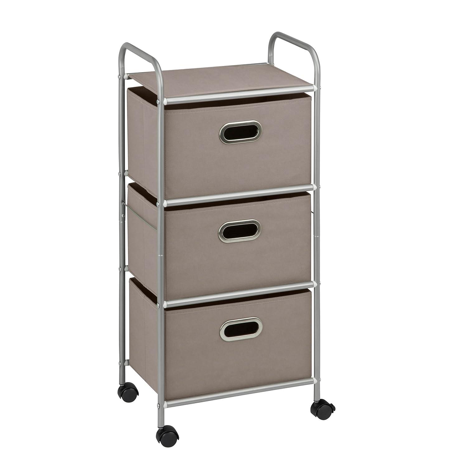 Rebrilliant Kavya 35.43'' H x 16.26'' W Utility Cart with Wheels