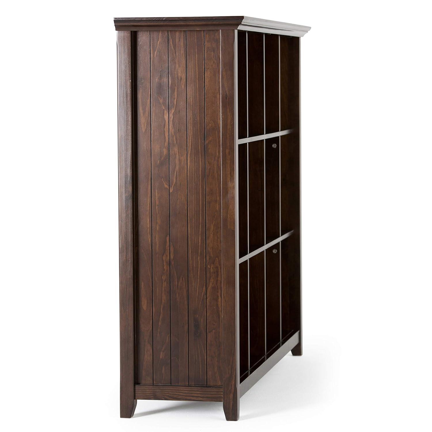 Simpli Home Acadian 57"W Solid Wood Storage Console Table
