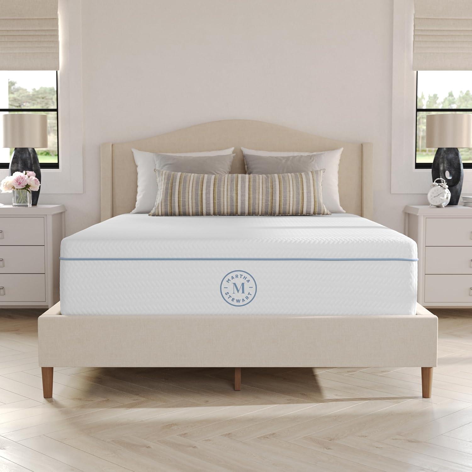 Martha Stewart SleepComplete Medium Support Dual-Action Green Tea Cooling Memory Foam Mattress