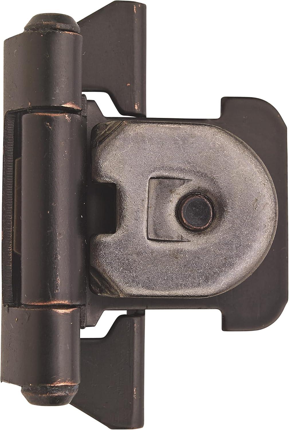 Oil-Rubbed Bronze Self-Closing Double Demountable Cabinet Hinges