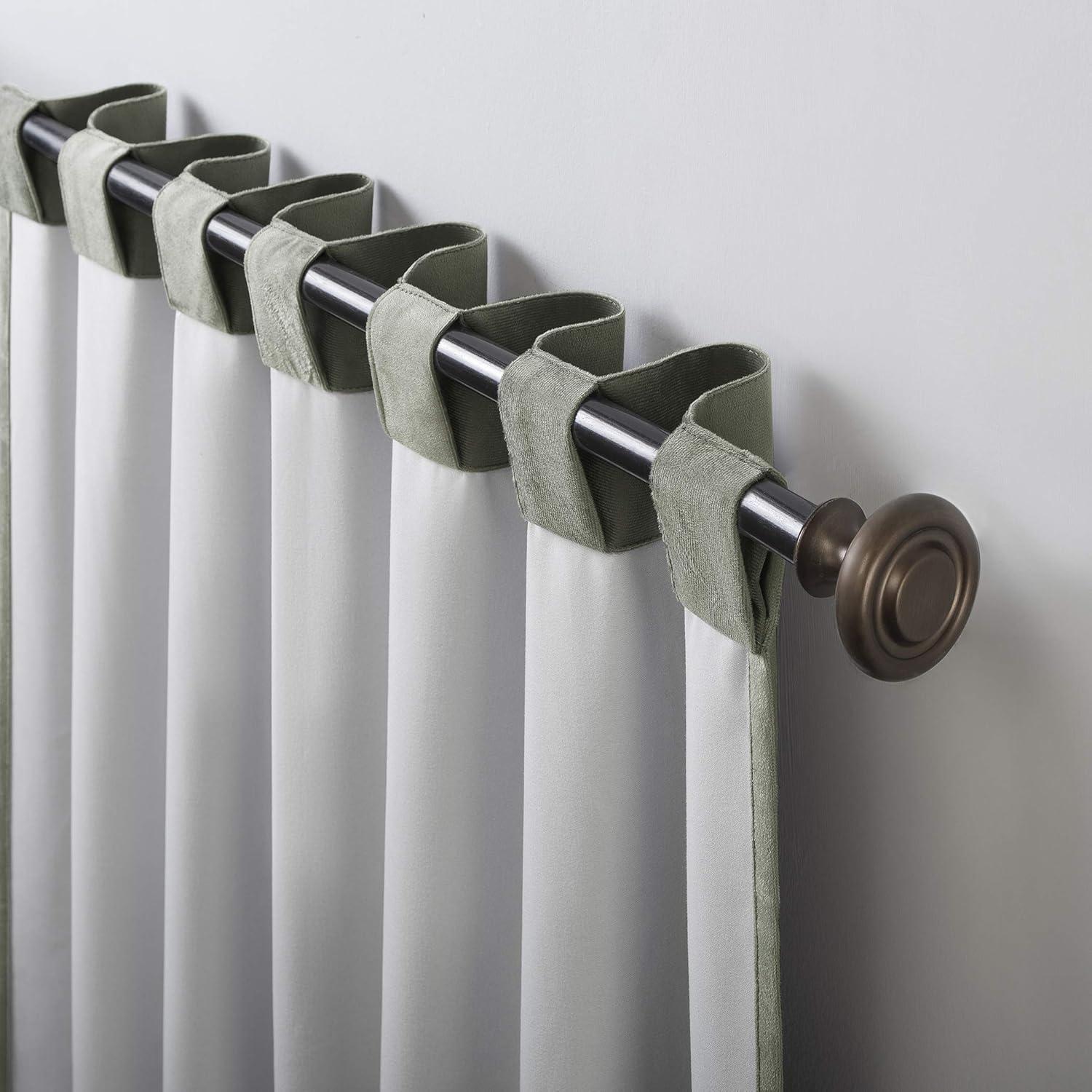 Sun Zero Velvet Noise Reducing Thermal Extreme 100% Blackout Back Tab Curtain Panel