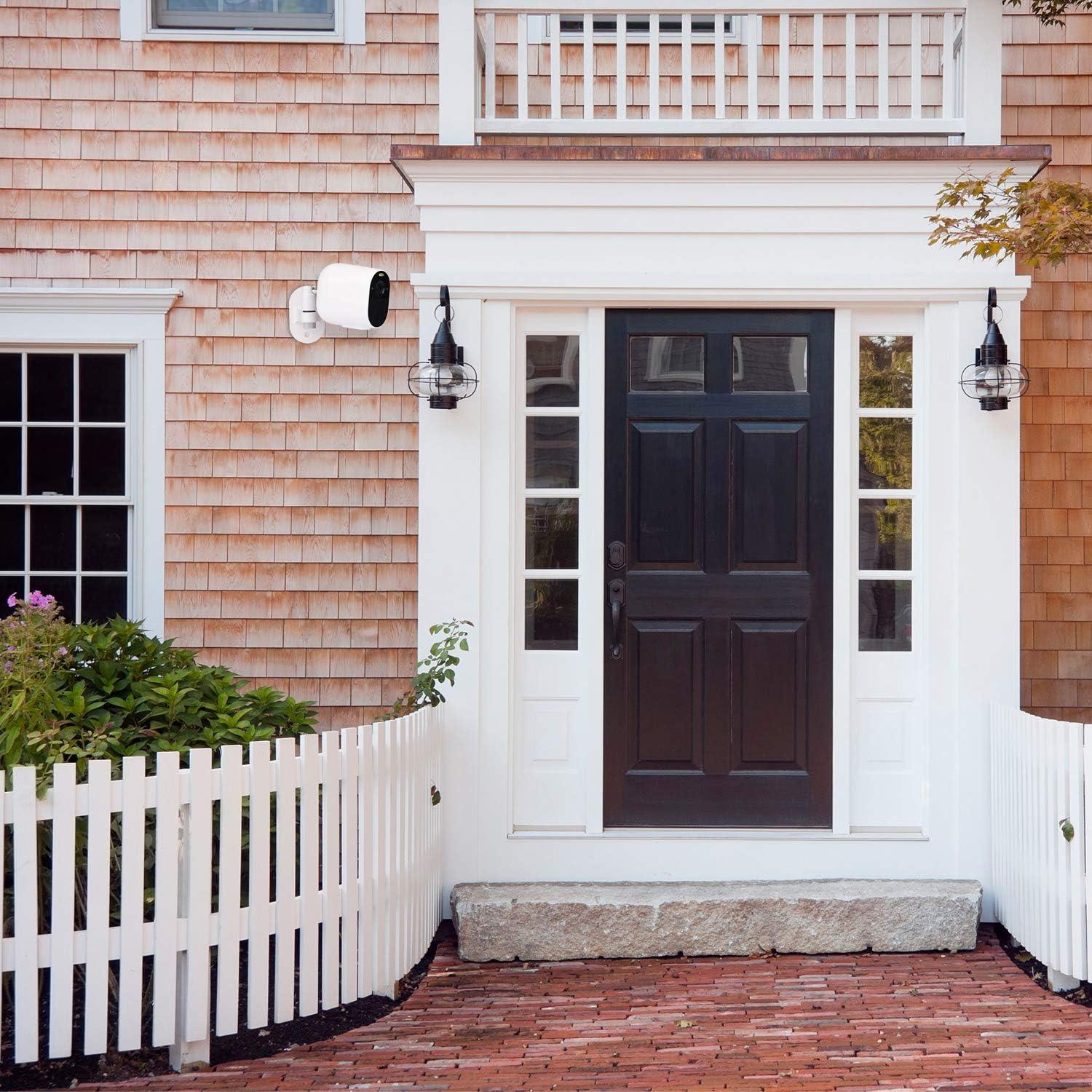 2Pack Security Wall Mount for Arlo Pro/Pro2/Pro3/Pro4/Ultra/Ultra2/Essential Spotlight Camera, Adjustable Indoor/Outdoor Mounting Bracket for Your Surveillance Camera (White)