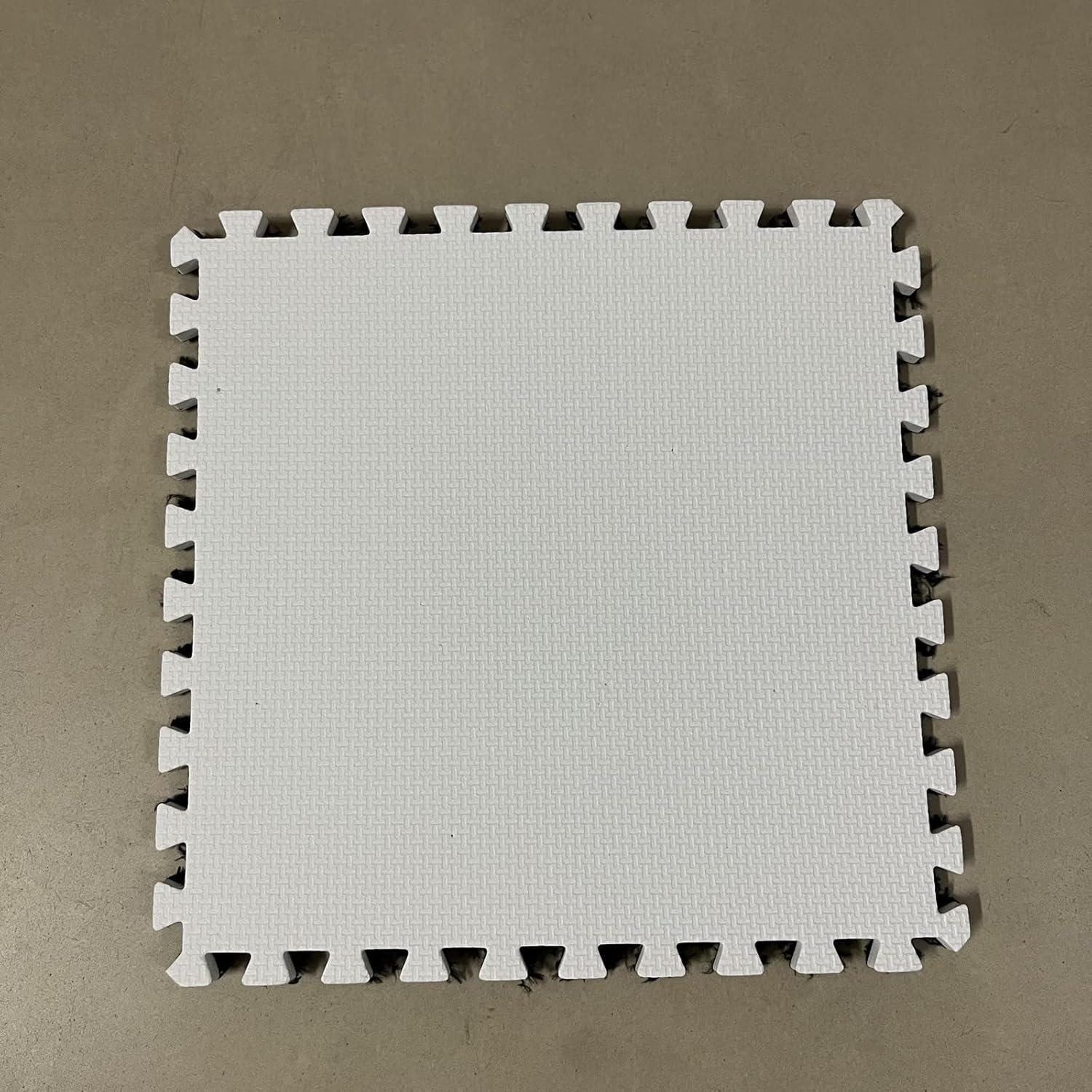 Interlocking Carpet Shaggy Soft EVA Foam Mats Fluffy Area Rugs Protective Floor Tiles Exercise Play Mat for Children Kids Room Home Parlor Bedroom (12 pcs, Black)