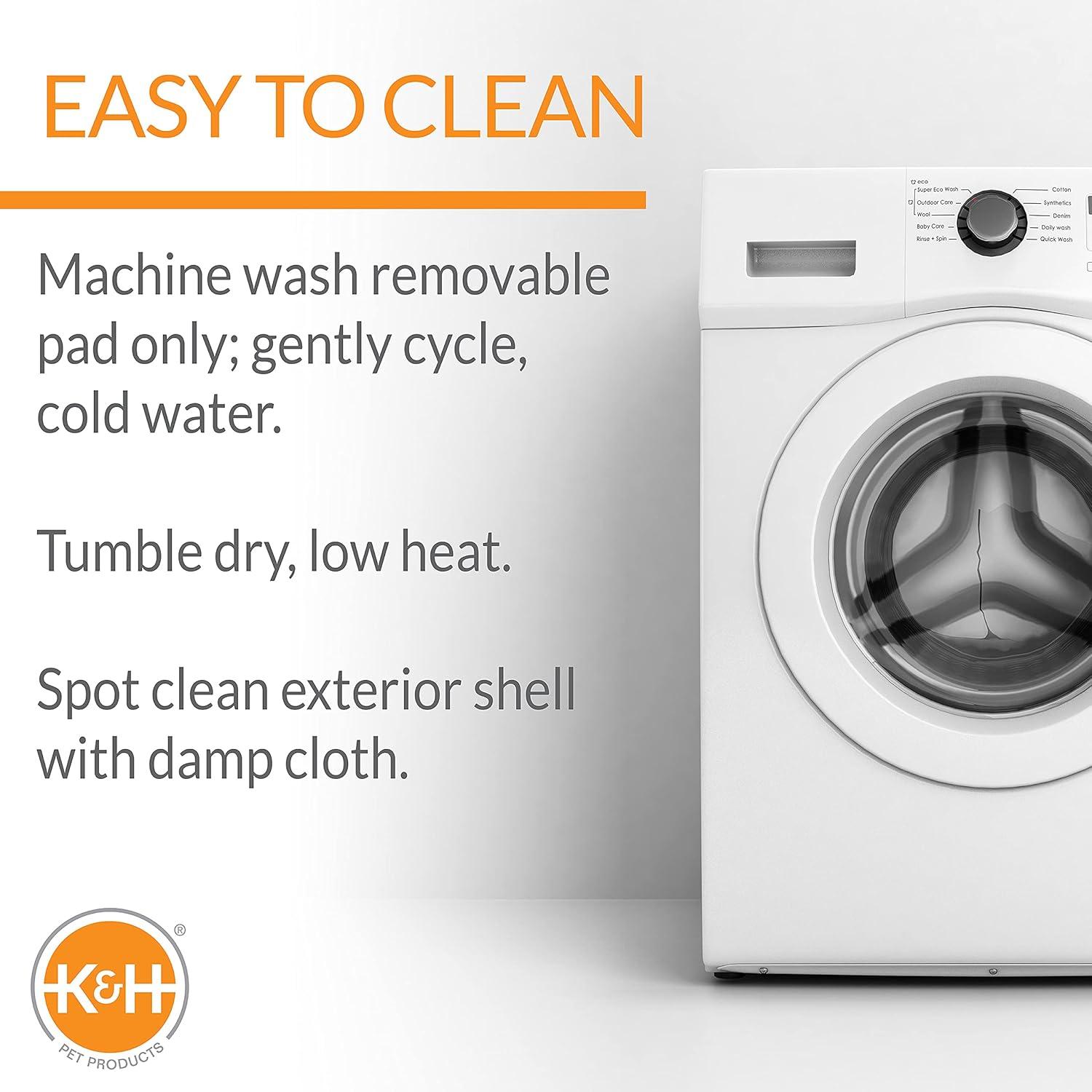 K&H Pet Products EZ Mount Window Bed Kitty Sill Gray with Kitty Face 27 X 11 X 6 Inches