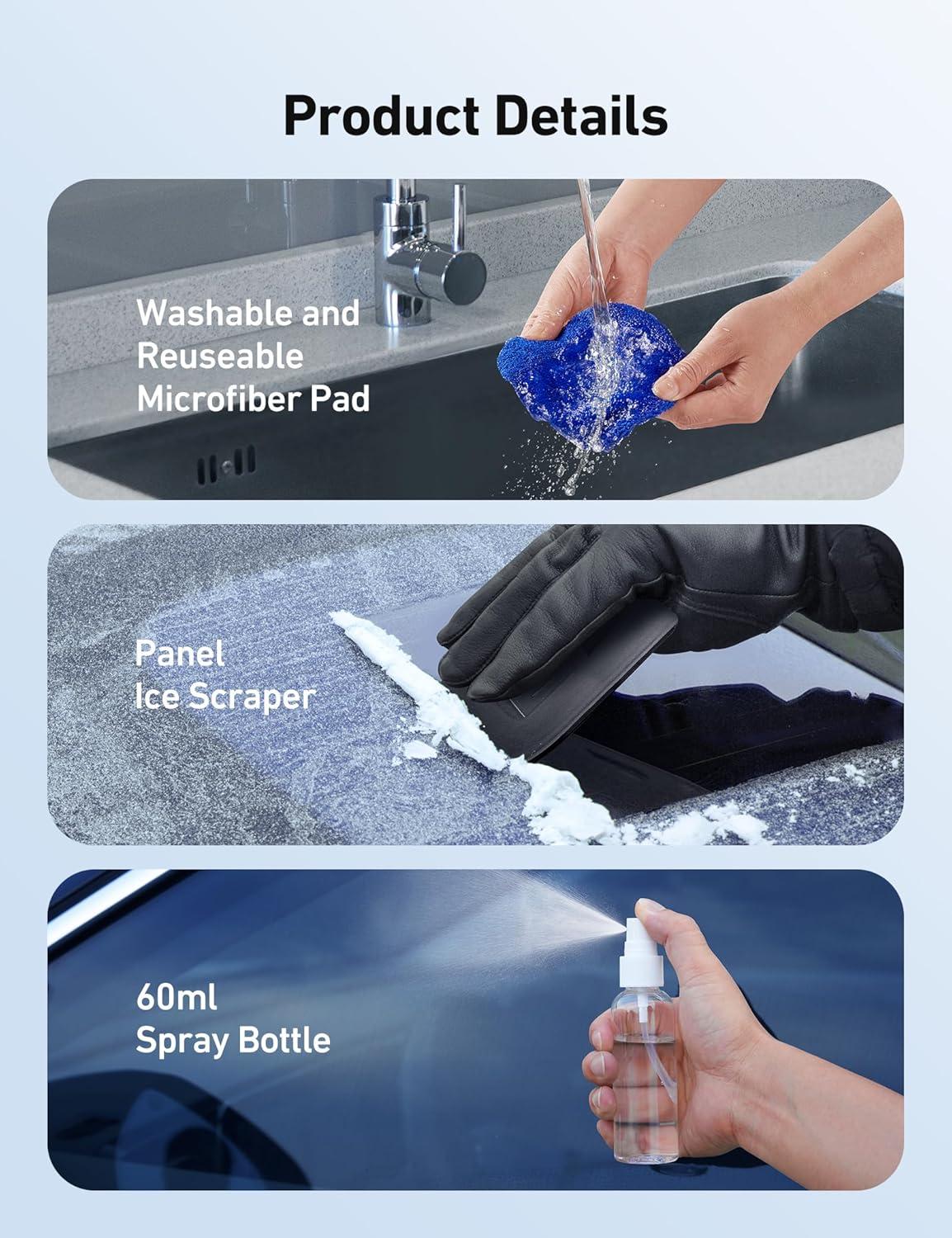 Microfiber Cleaning Cloths, Car Cleaning Supplies Microfiber Towels, Car Wash Kit, Automotive Cleaners Windshield Glass Cleaning Tool, Cleaner for Car Window, for Gifts