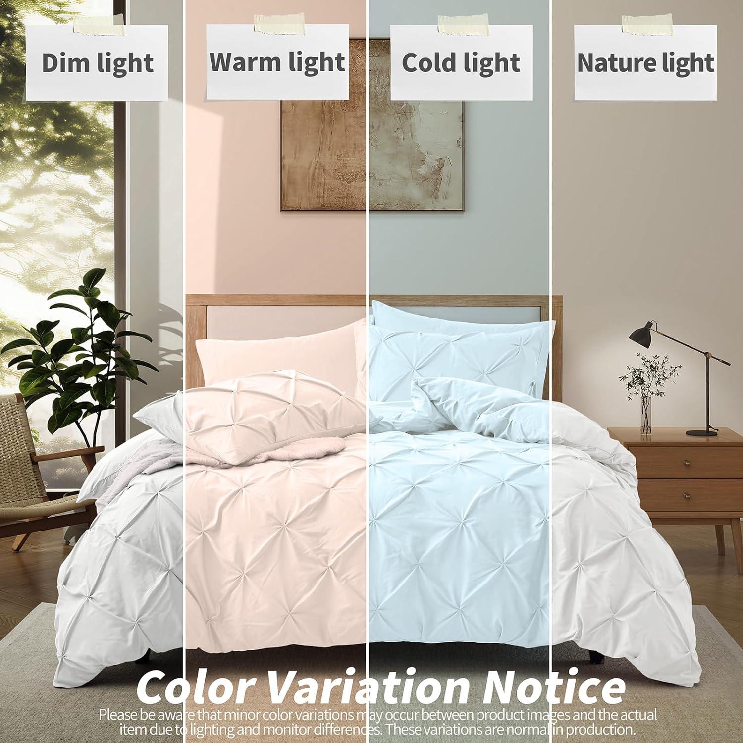 Becky Cameron Pinch Pleat Textured Duvet Cover Set