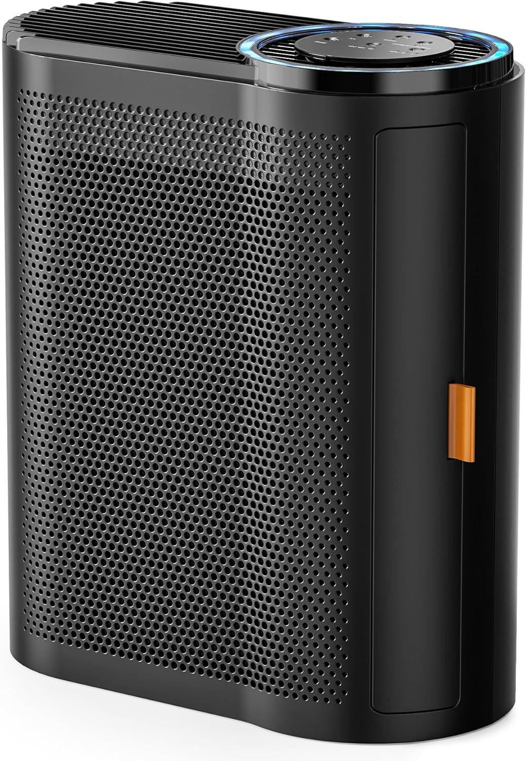 Black HEPA Air Purifier for Large Rooms with Auto Function