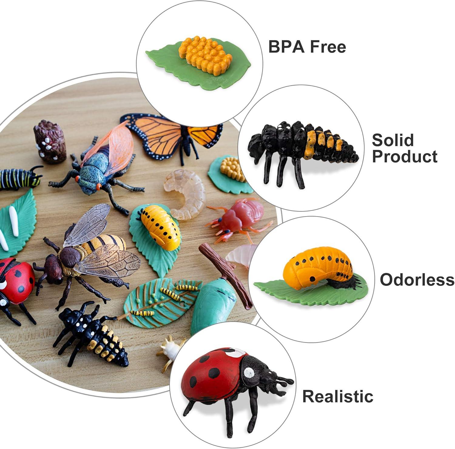 Toymany 16PCS Life Cycle of Goose White Swan Chicken Duck Farm Animals Figures, Plastic Safariology Growth Cycle Eggs Figurines Toy Kit School Project Cake Topper for Kids Toddlers