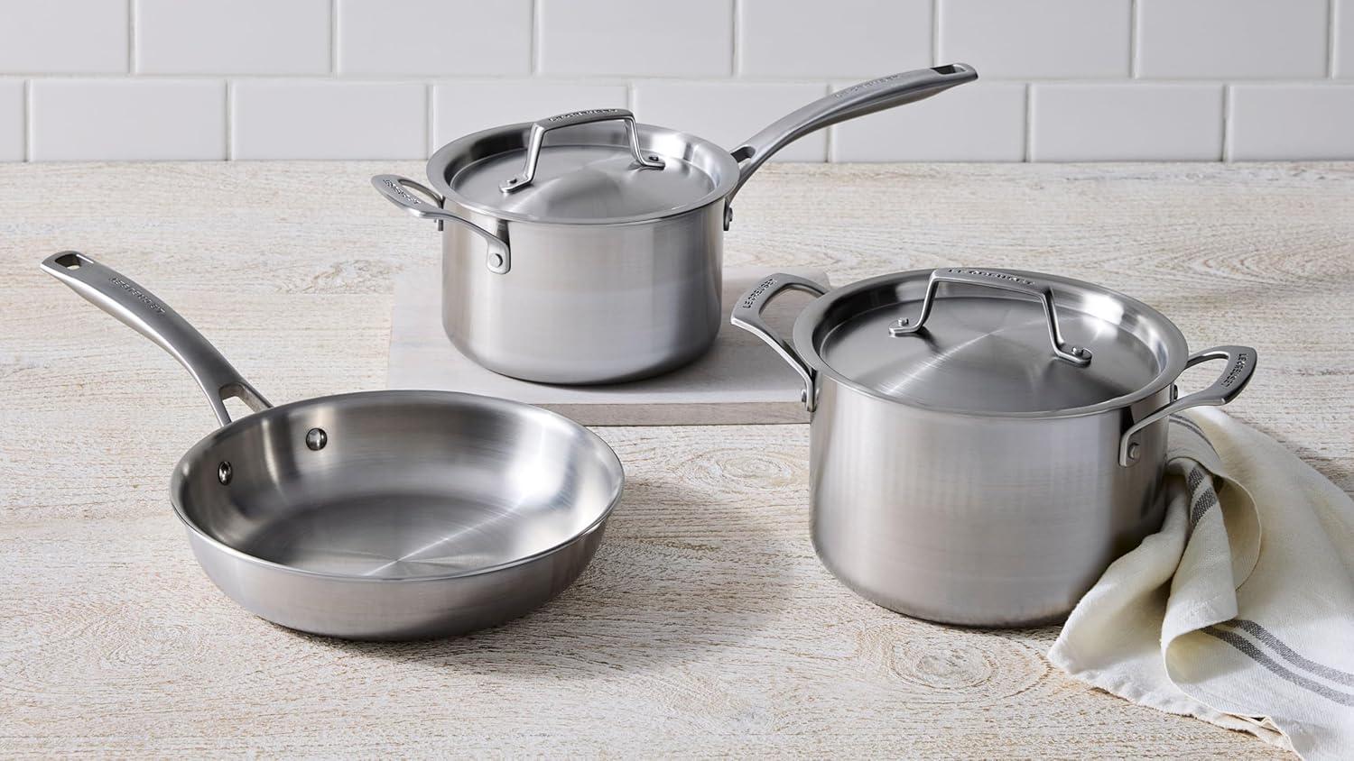 Le Creuset ® Essential Stainless Steel 4-Qt. Deep Covered Stockpot