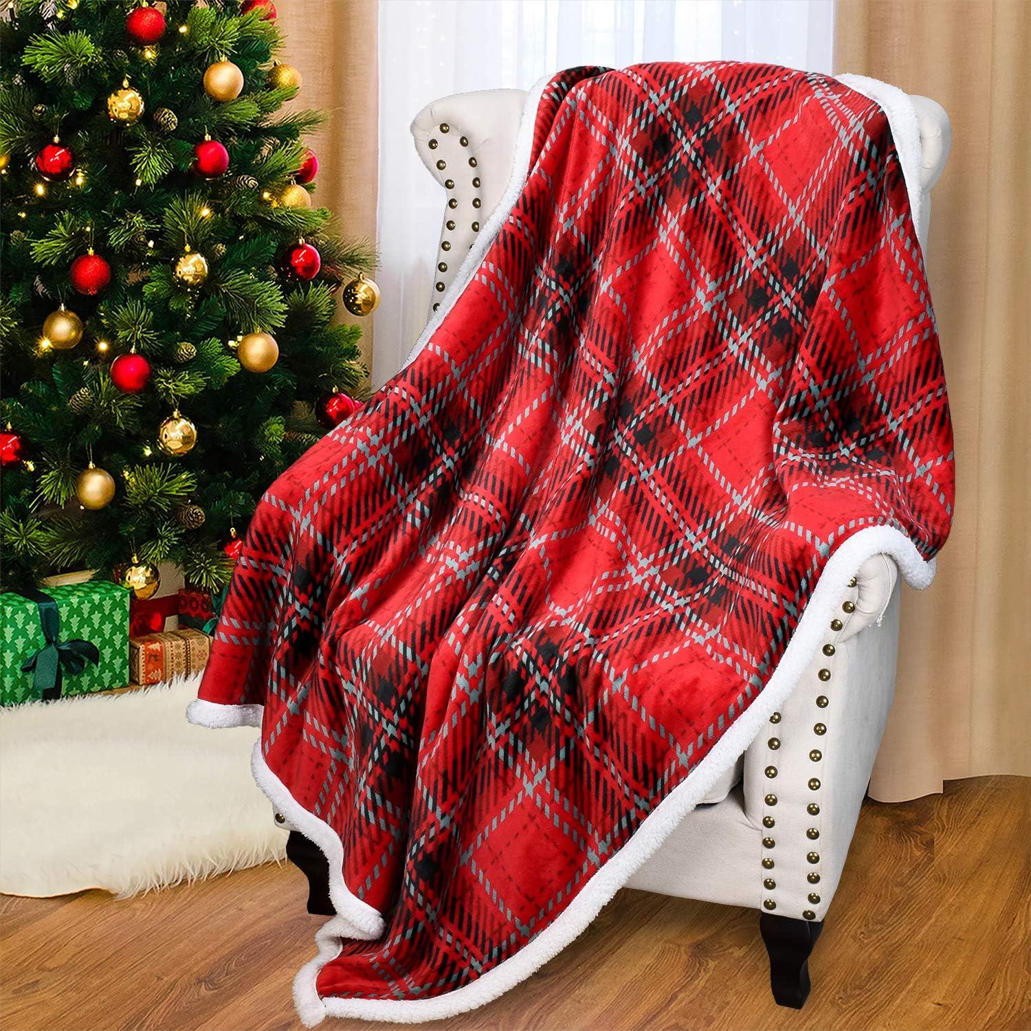 Catalonia Fleece Throw Blanket, Super Soft Mink Plush Couch Blanket, TV Bed Fuzzy Blanket, Fluffy Comfy Warm Heavy Throws, Comfort Caring Gift, Blue