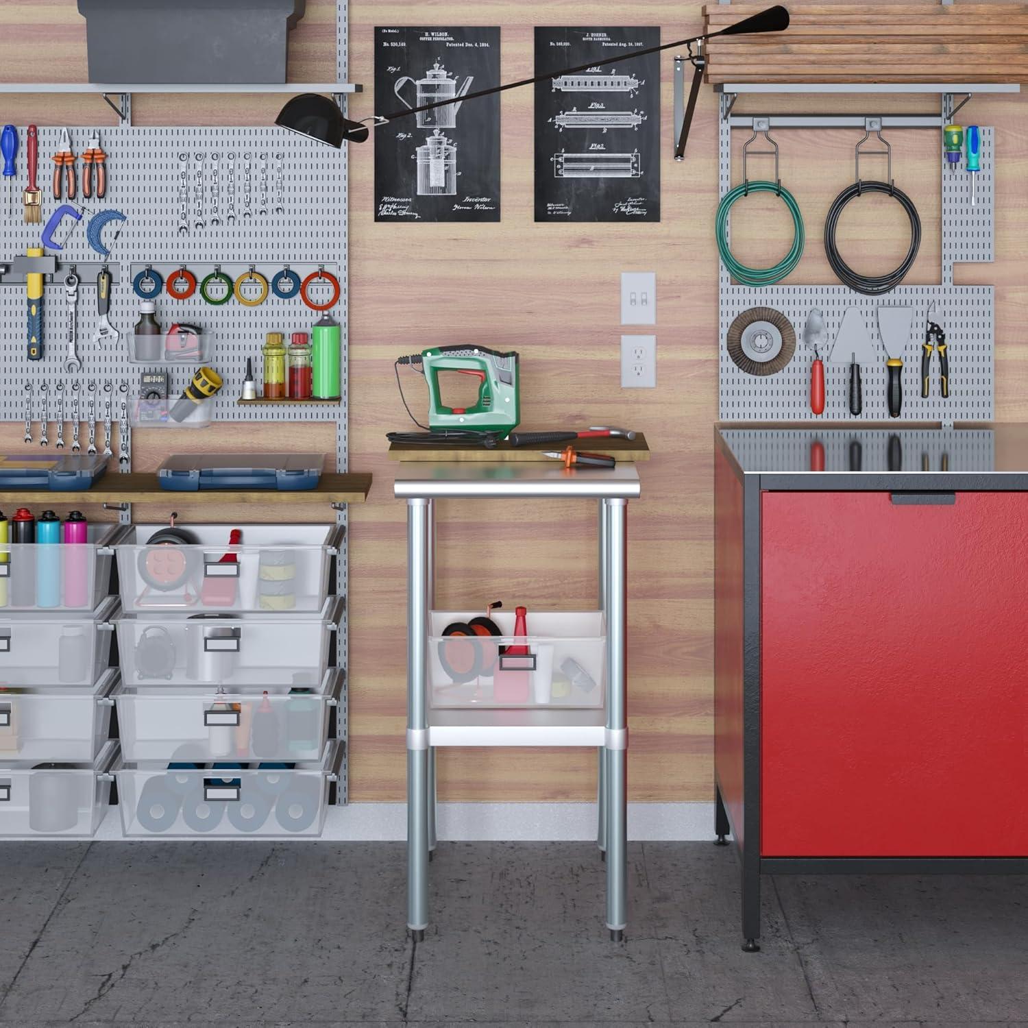 Amgood 24 in. x 18 in. Stainless Steel Table