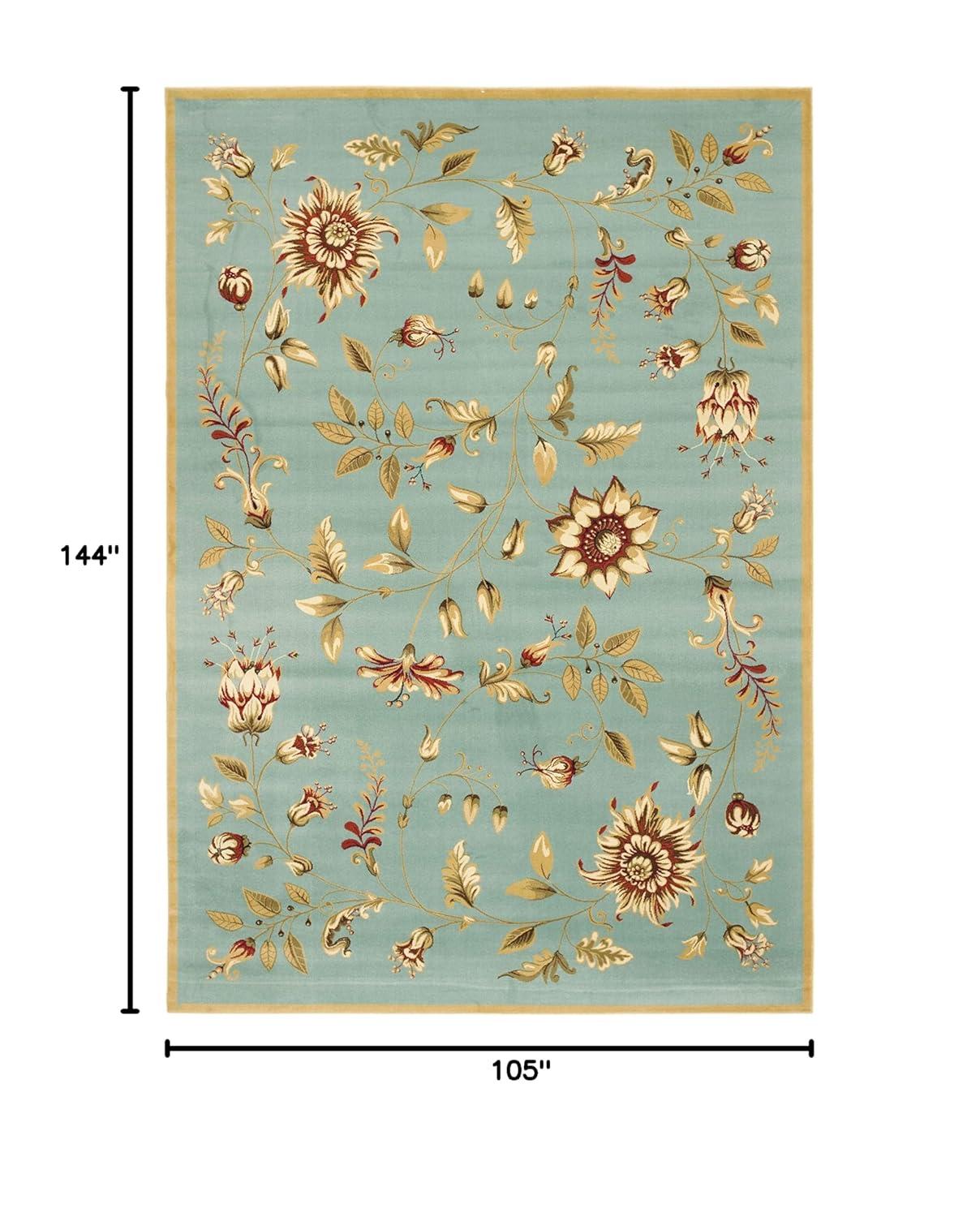 Lyndhurst LNH552 Power Loomed Area Rug - Blue/Multi - 8'9"x12' - Safavieh