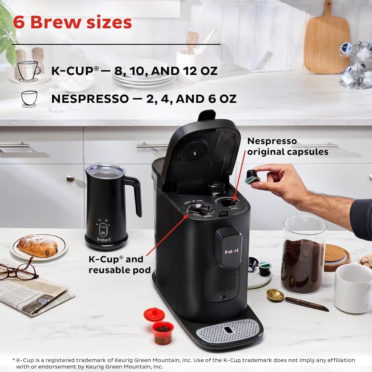 Instant Dual Pod Plus 2 L Black Coffee Maker