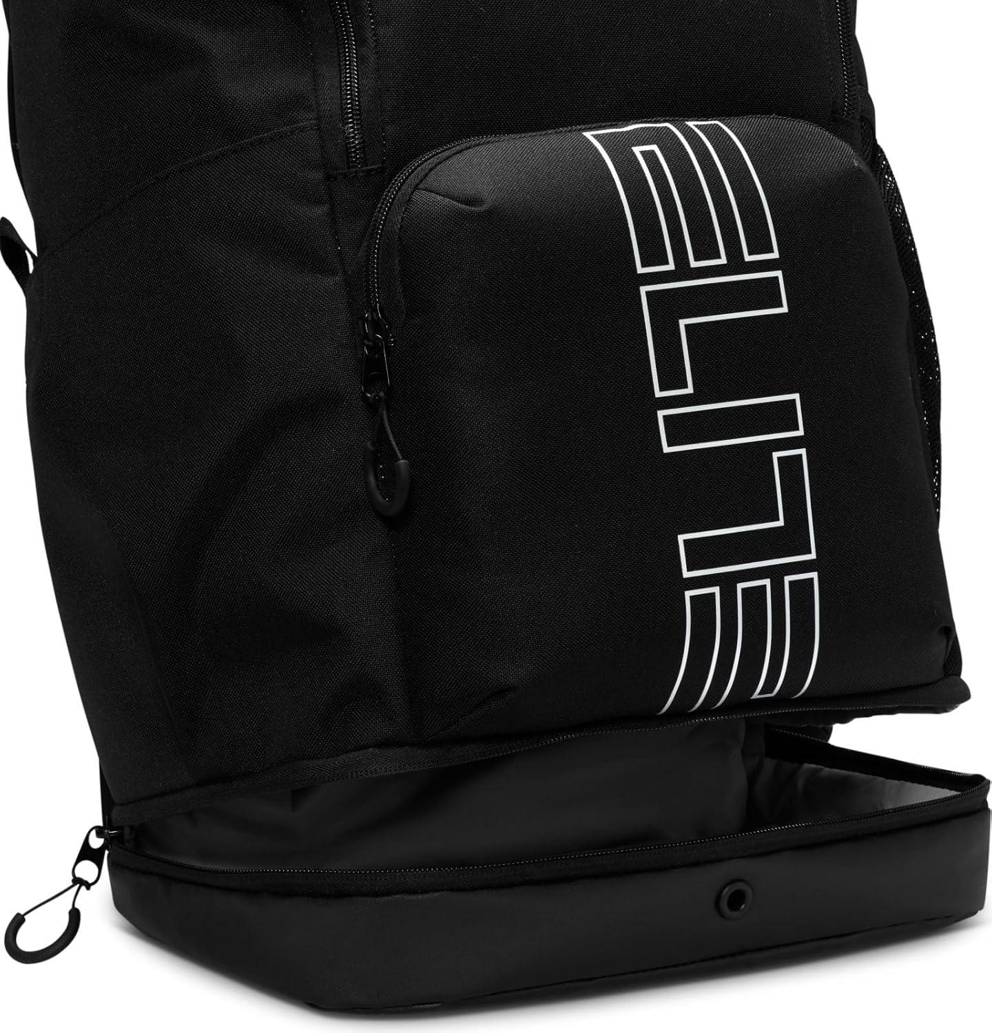 Nike Men's Hoops Elite Backpack, Black Anthracite and Metallic Silver