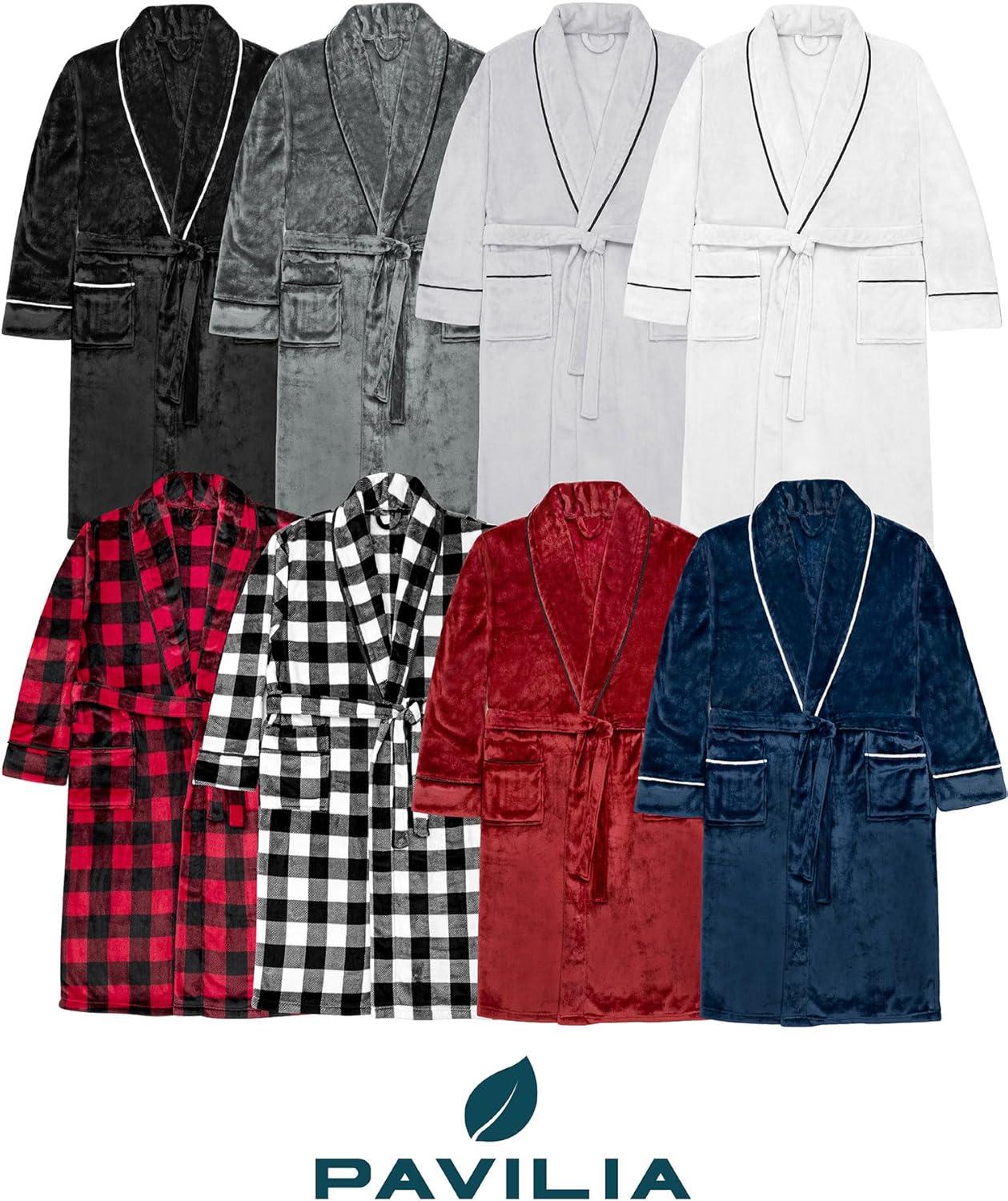 Rosalind Wheeler Speight Fleece Mid-Calf Bathrobe with Pockets