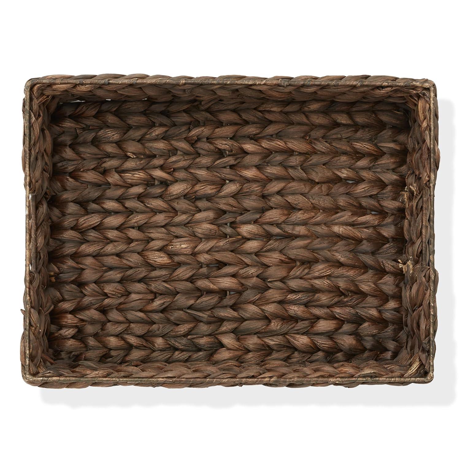 Casafield Casafield Pantry Baskets with Chalkboard Labels and Marker, 10"x13"x5" Storage Bins (Set of 4)