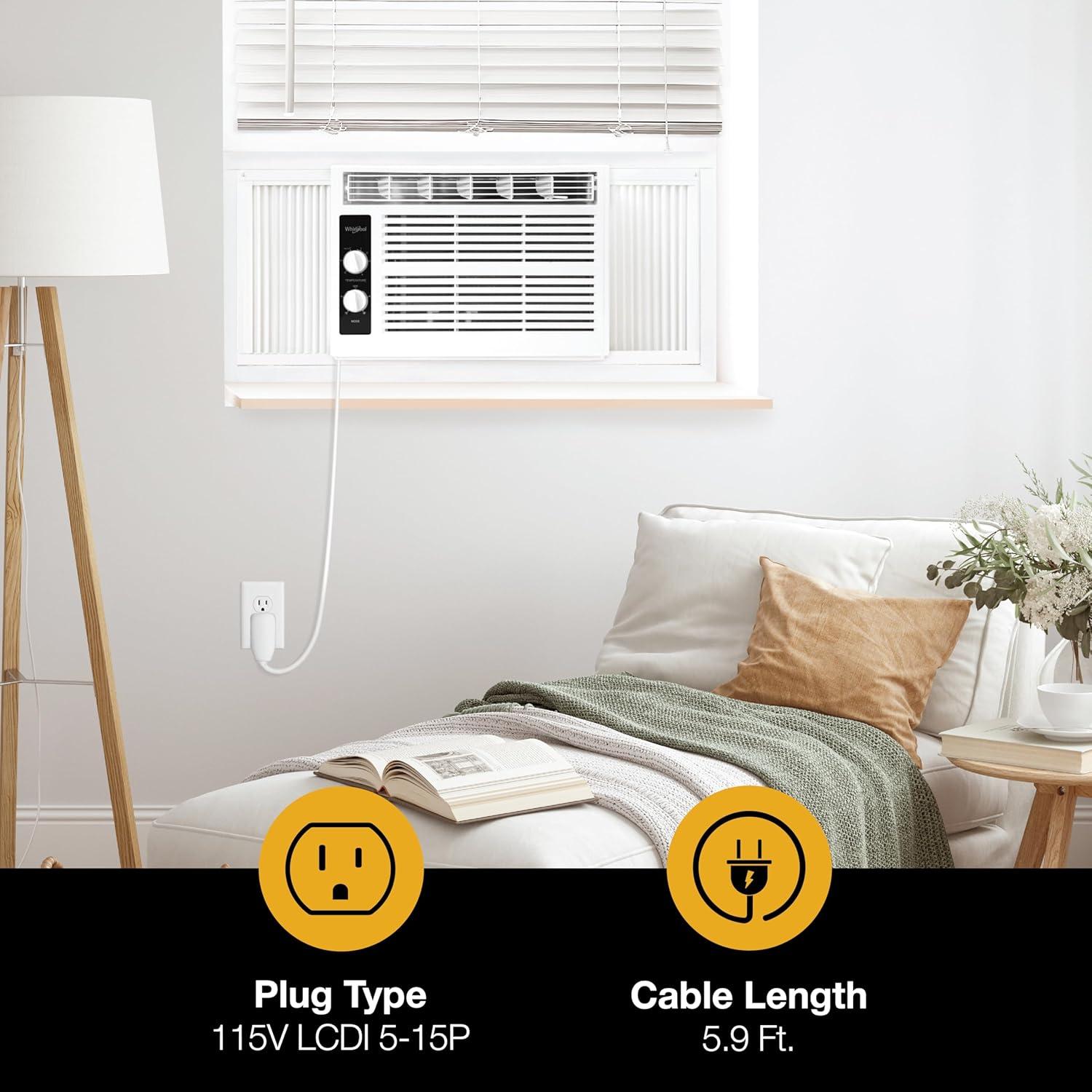 Whirlpool 12000 BTU Energy Star Window Air Conditioner for 550 Square Feet with Remote Included