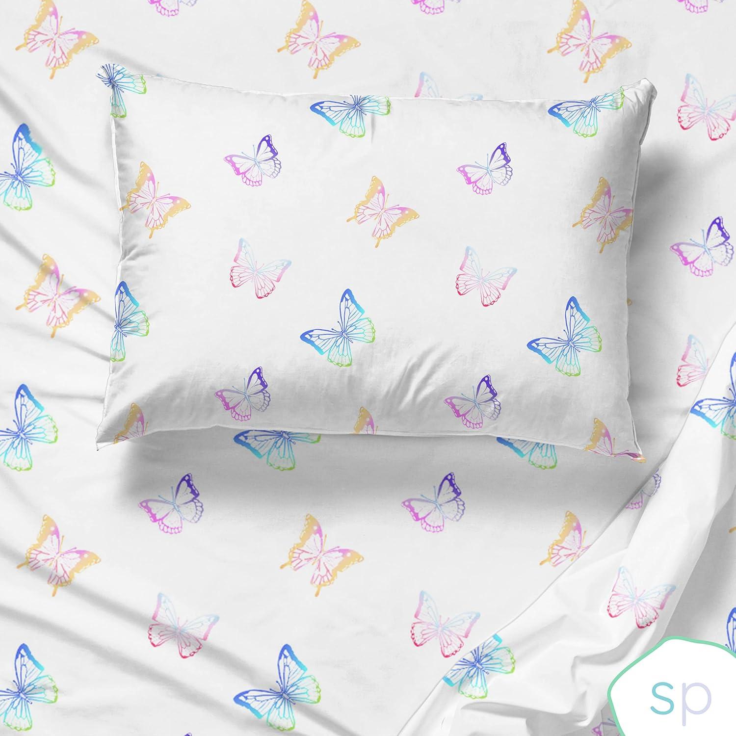 Saturday Park Saturday Park Ombre Butterflies 100% Organic Cotton Sheet Set