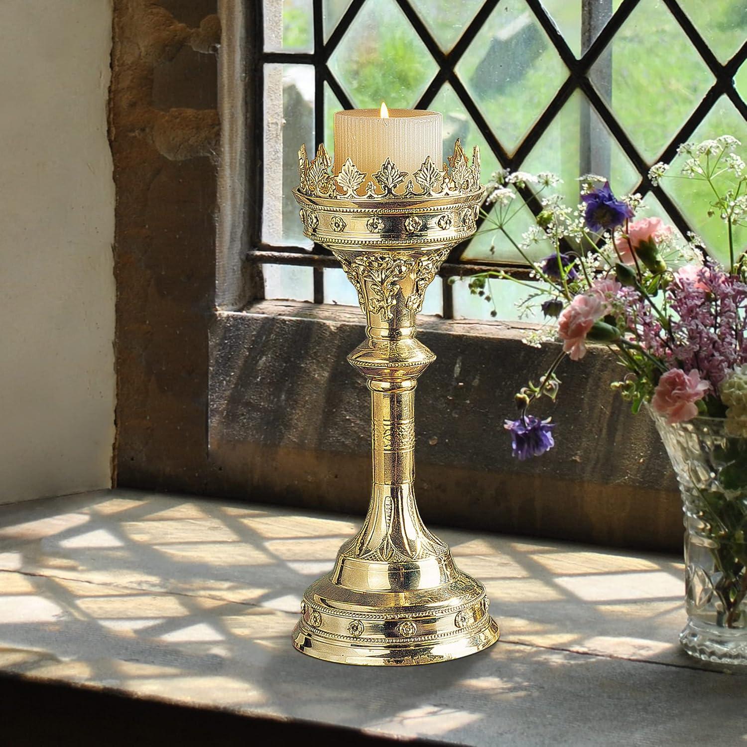 Brass Tabletop Candlestick