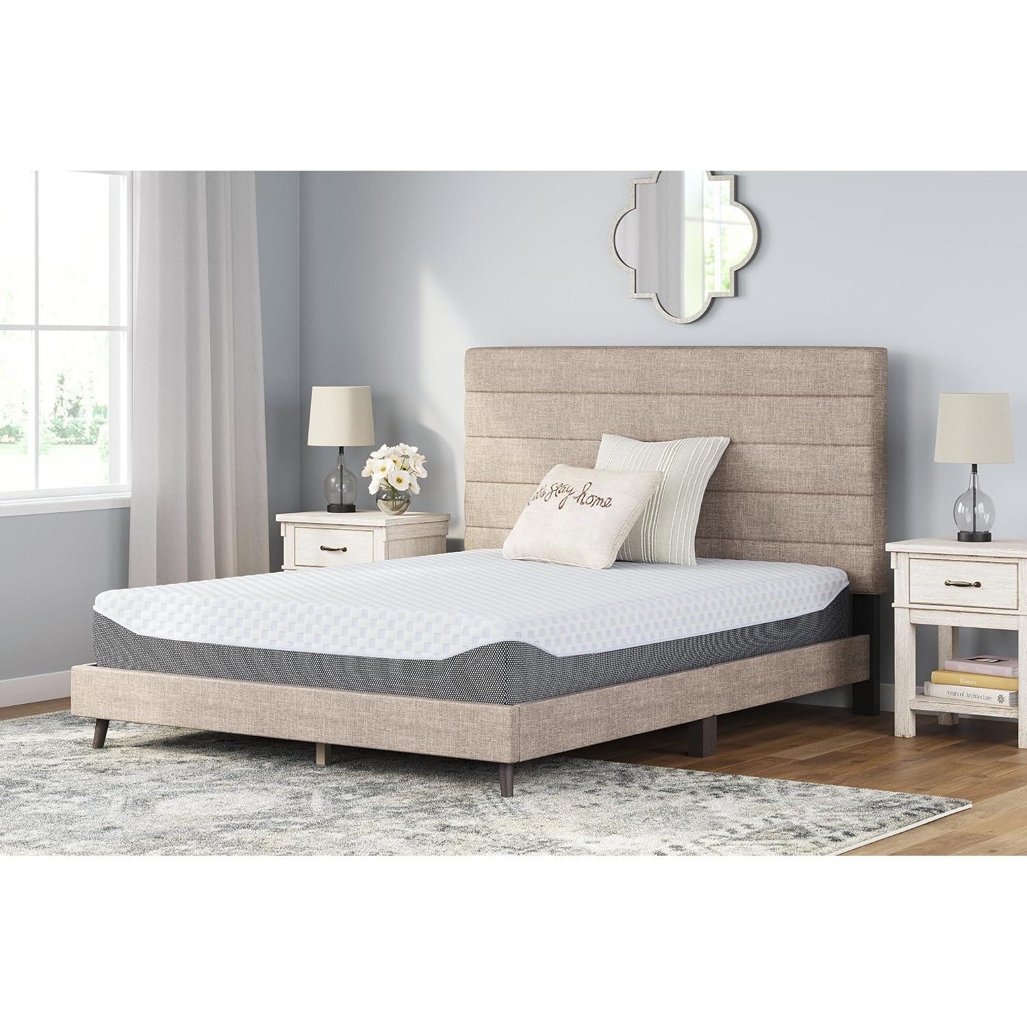Signature Design by Ashley Chime Elite Charcoal Infused Memory Foam Mattress