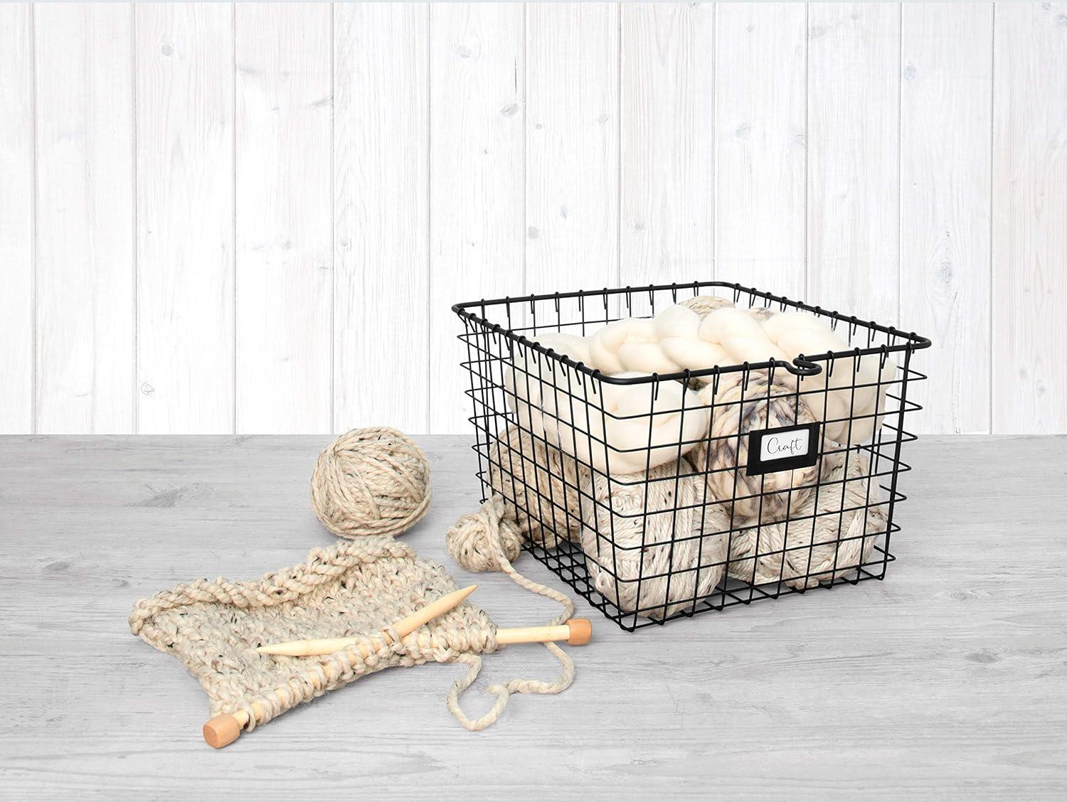 Spectrum Diversified Small Storage Basket Light Silver: Metal Locker Storage & Portable Utility Organizer