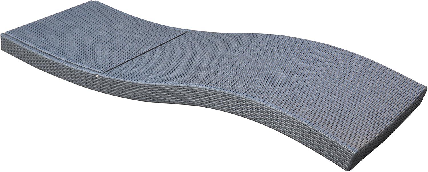 Highland Dunes Thuy Premium All-Weather Wicker Outdoor Armless Lounge Chair