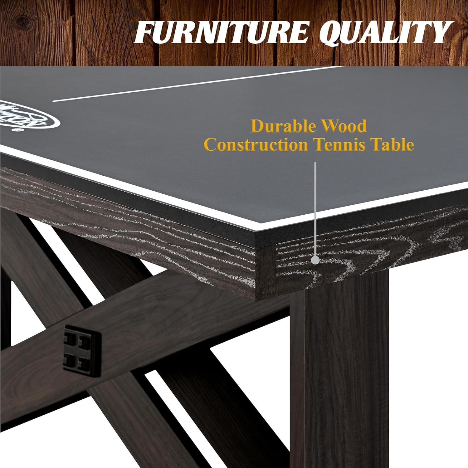 Barrington Fremont Official Size 9' Table Tennis Table with Durable Metal Net