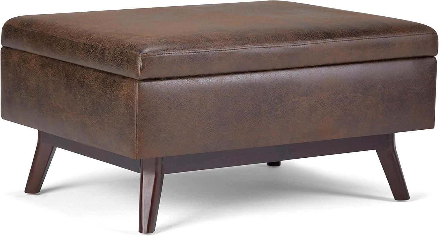 Owen Faux Leather Ottoman