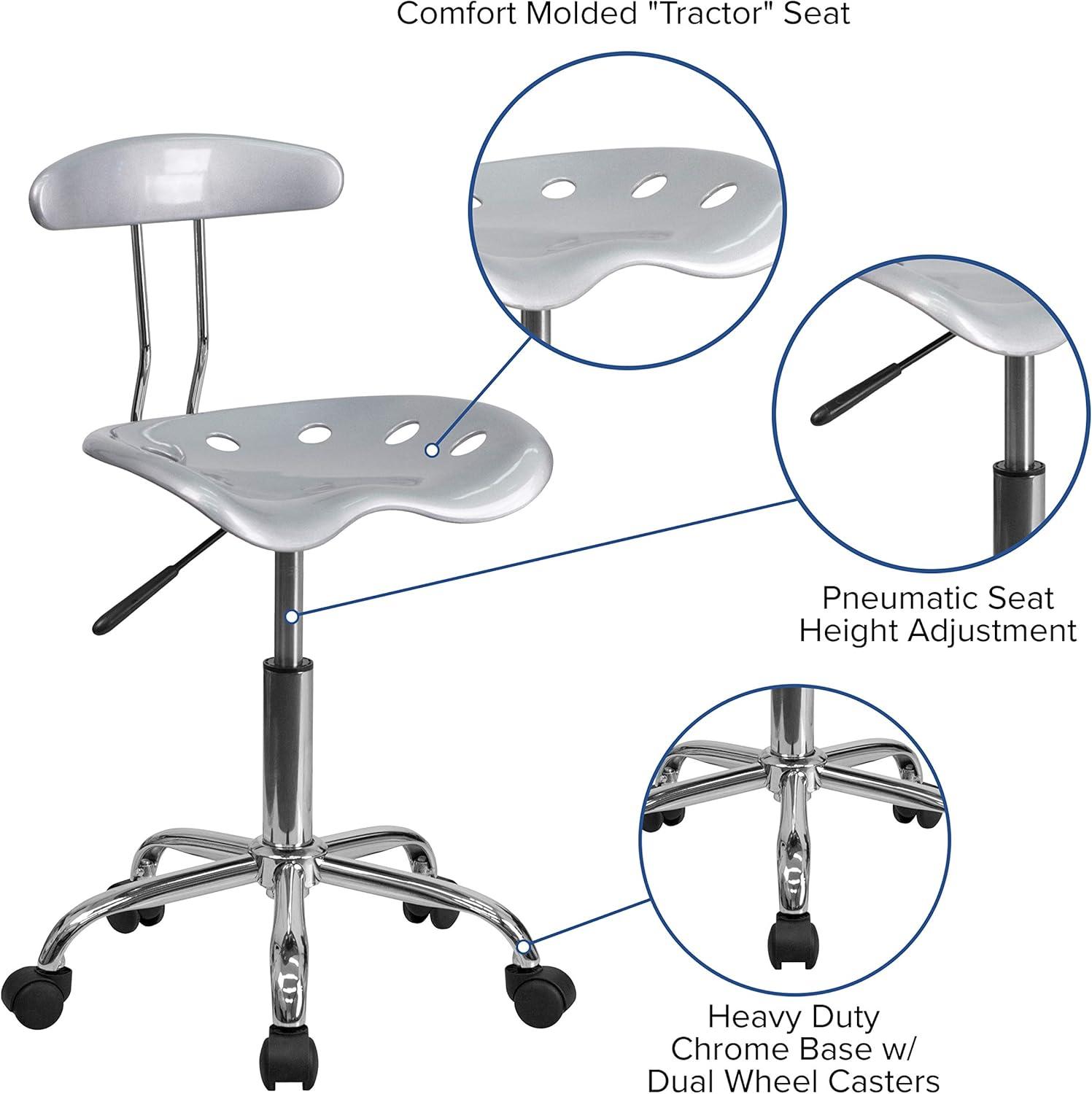 Bonavant Adjustable Swivel Chair for Desk and Office with Tractor Seat