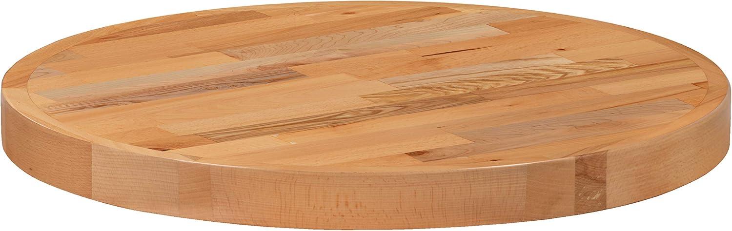 Mayfair Round Butcher Block Style Table Top - Restaurant Table Top