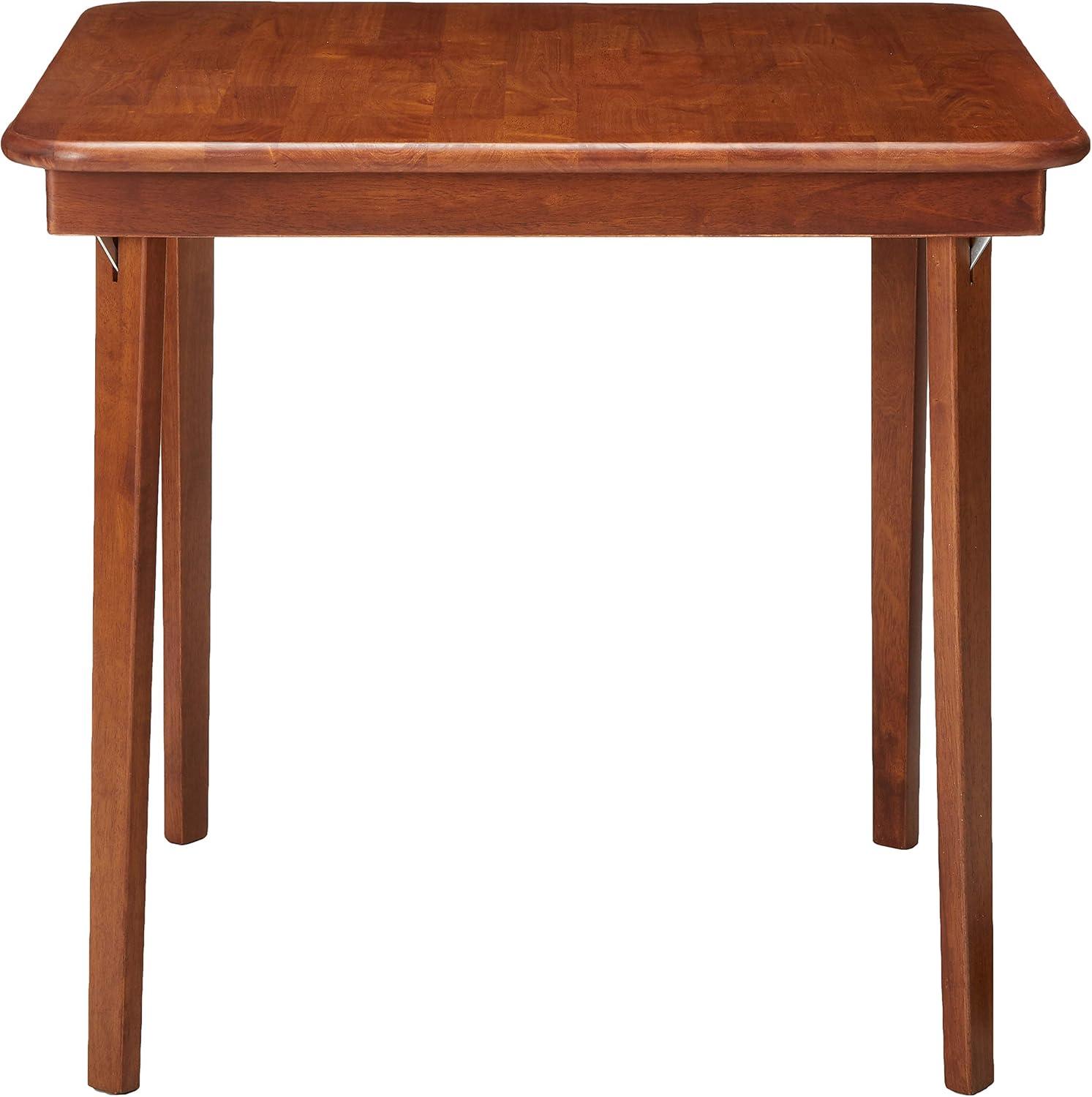 Classic Cherry Finish 36" Solid Wood Folding Card Table