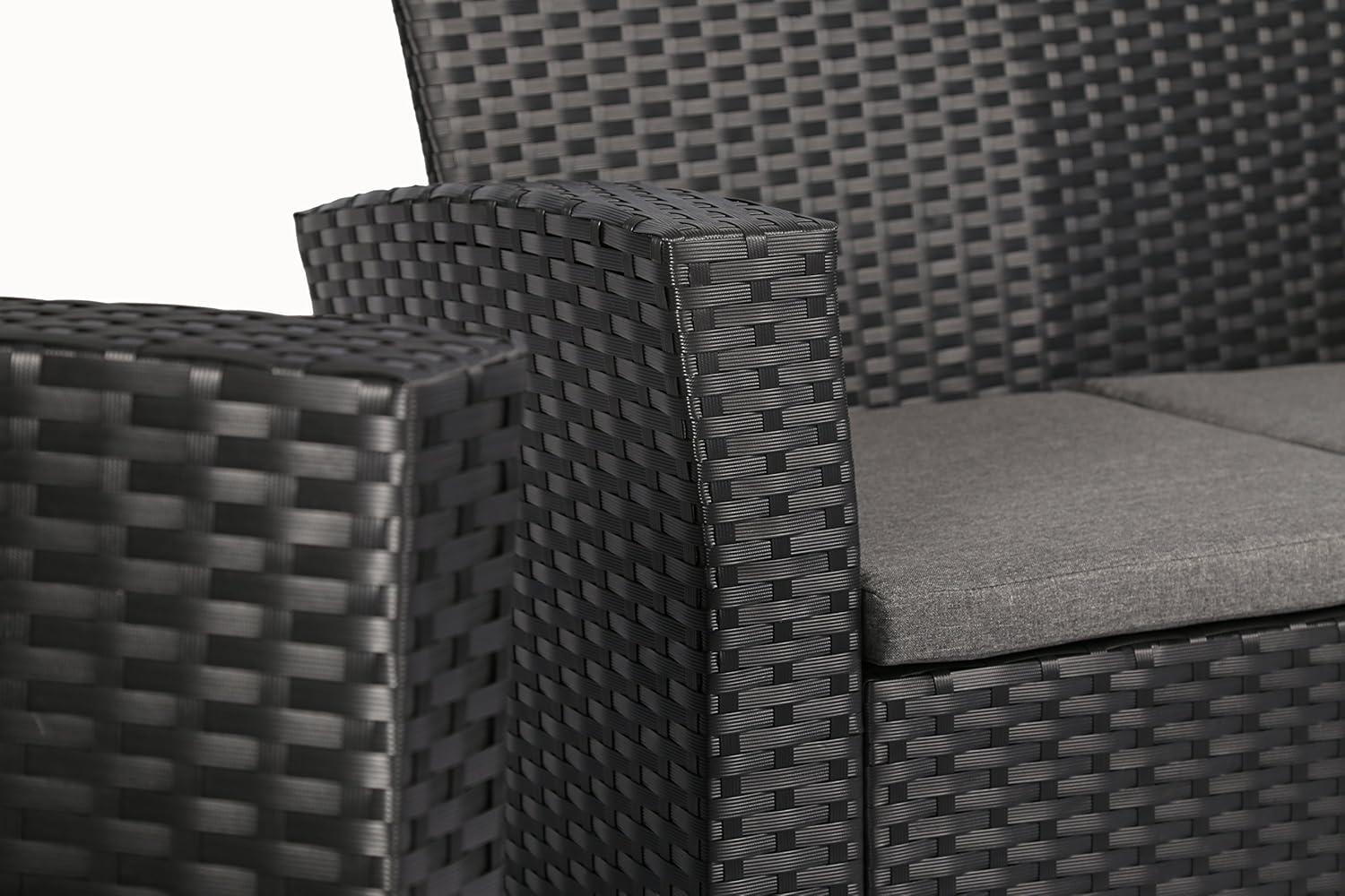 Baner Garden Complete Patio 4 Piece Rattan Wicker Conversation Set
