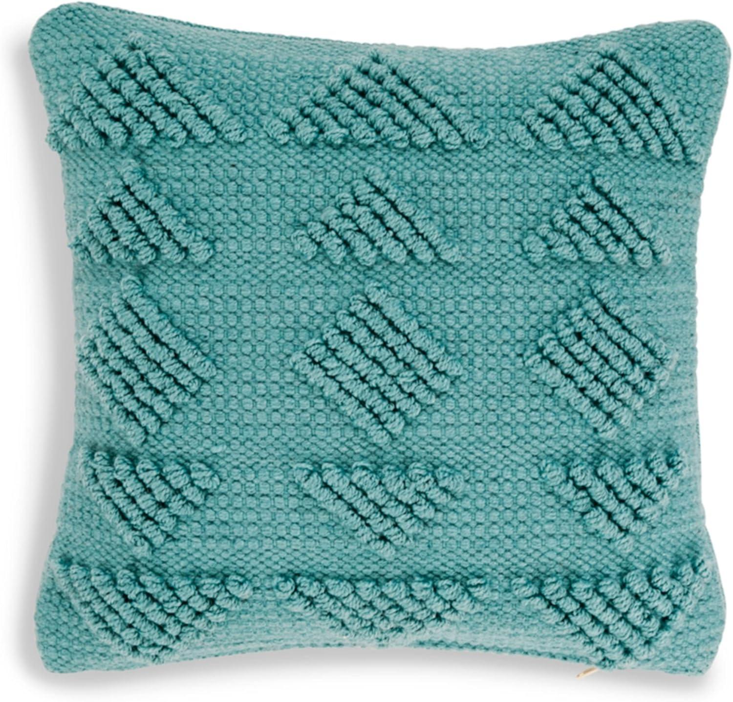 Signature Design by Ashley Rustingmere Casual Square Indoor/Outdoor Pillow with Geometric Design, 16 x 16"