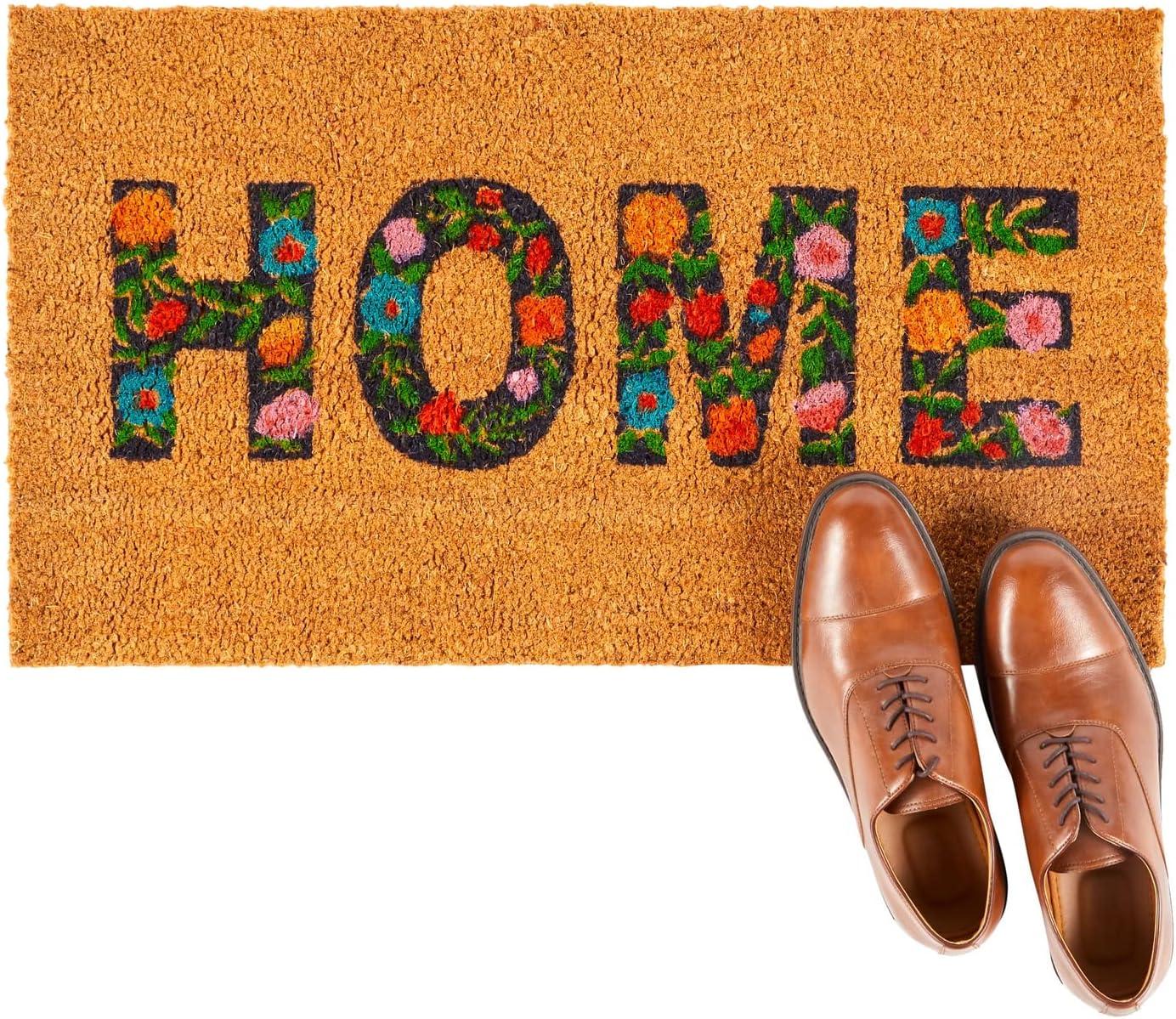 Juvale Nonslip Coco Coir Front Door Welcome Mat, Home, 17x30 in