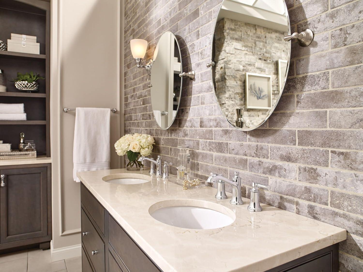 Moen Moen Dartmoor Two-Handle Widespread Bathroom Faucet Trim Kit, Valve Required T6805