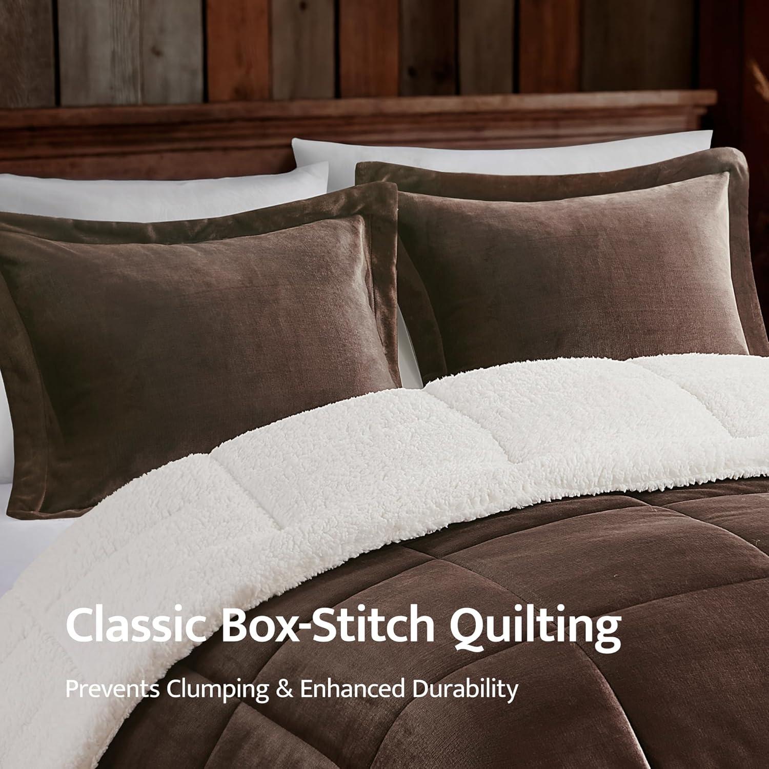 Woolrich Woolrich Alton Plush to Sherpa Down Alternative Comforter Set