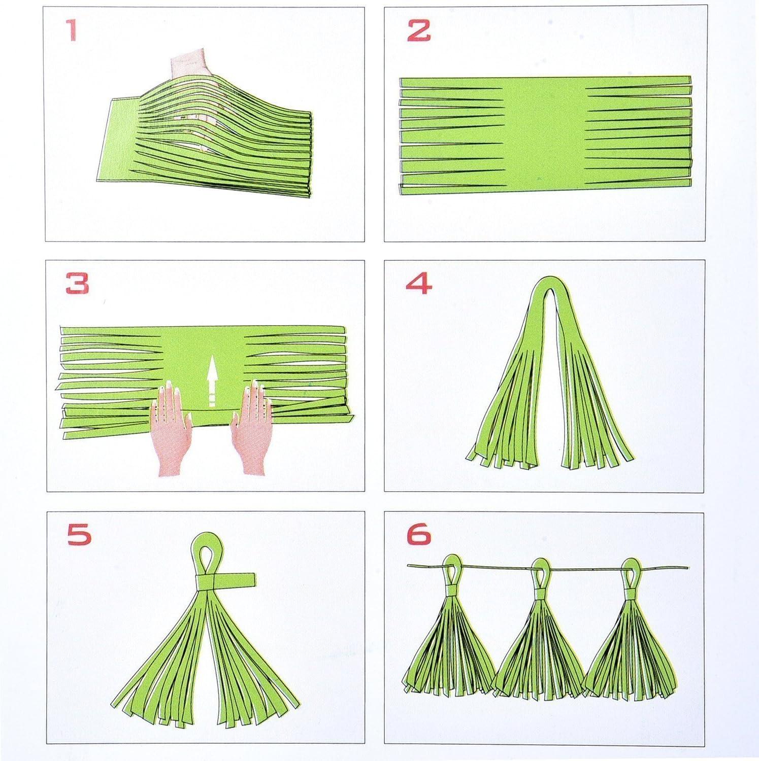 43pcs Party Decorations Set, YPF5 Paper Lanterns Balloons Tassels Hanging Garland Banner Tissue Pom Poms Flowers Clover Garland Paper Garland for Baby Shower Bridal Birthday Christmas Events