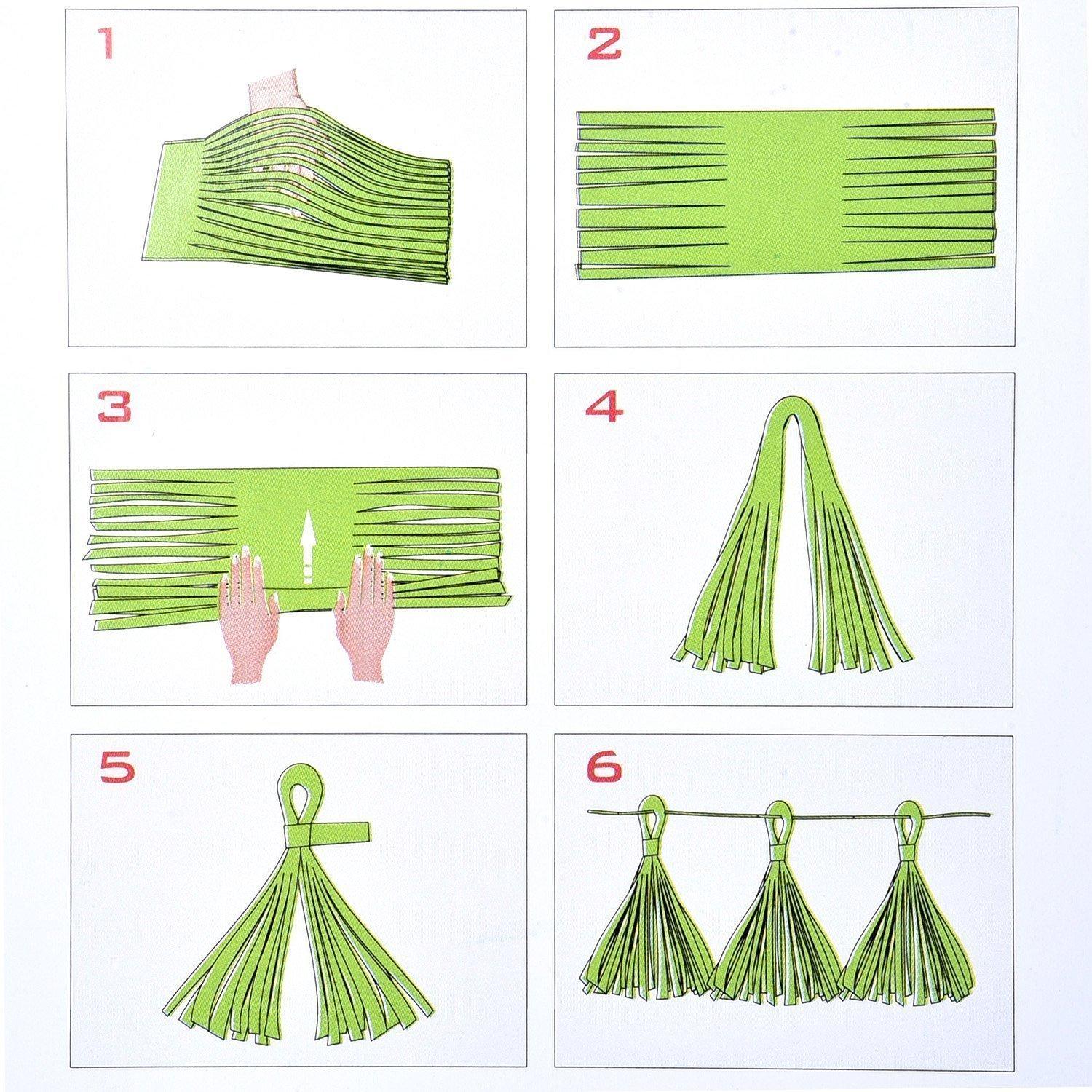 43pcs Party Decorations Set, YPF5 Paper Lanterns Balloons Tassels Hanging Garland Banner Tissue Pom Poms Flowers Clover Garland Paper Garland for Baby Shower Bridal Birthday Christmas Events