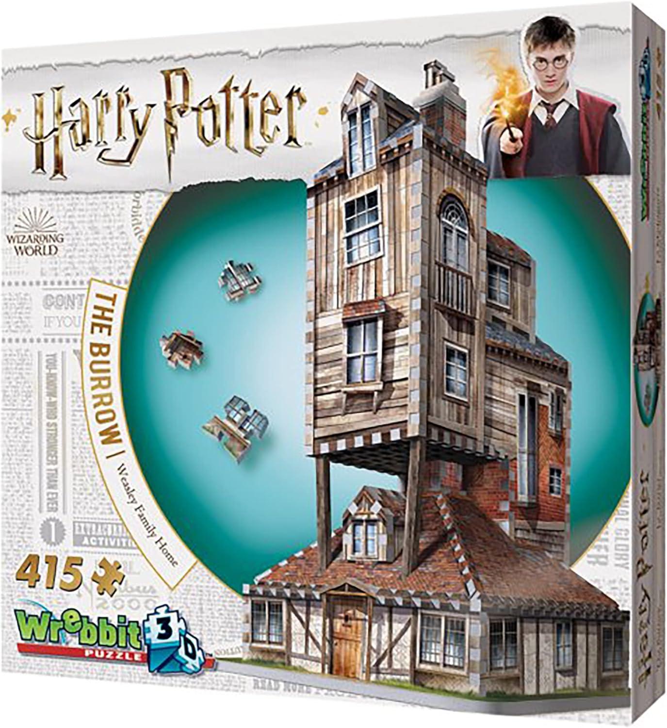 Harry Potter The Burrow - Weasley Family Home 3D Puzzle 415pc