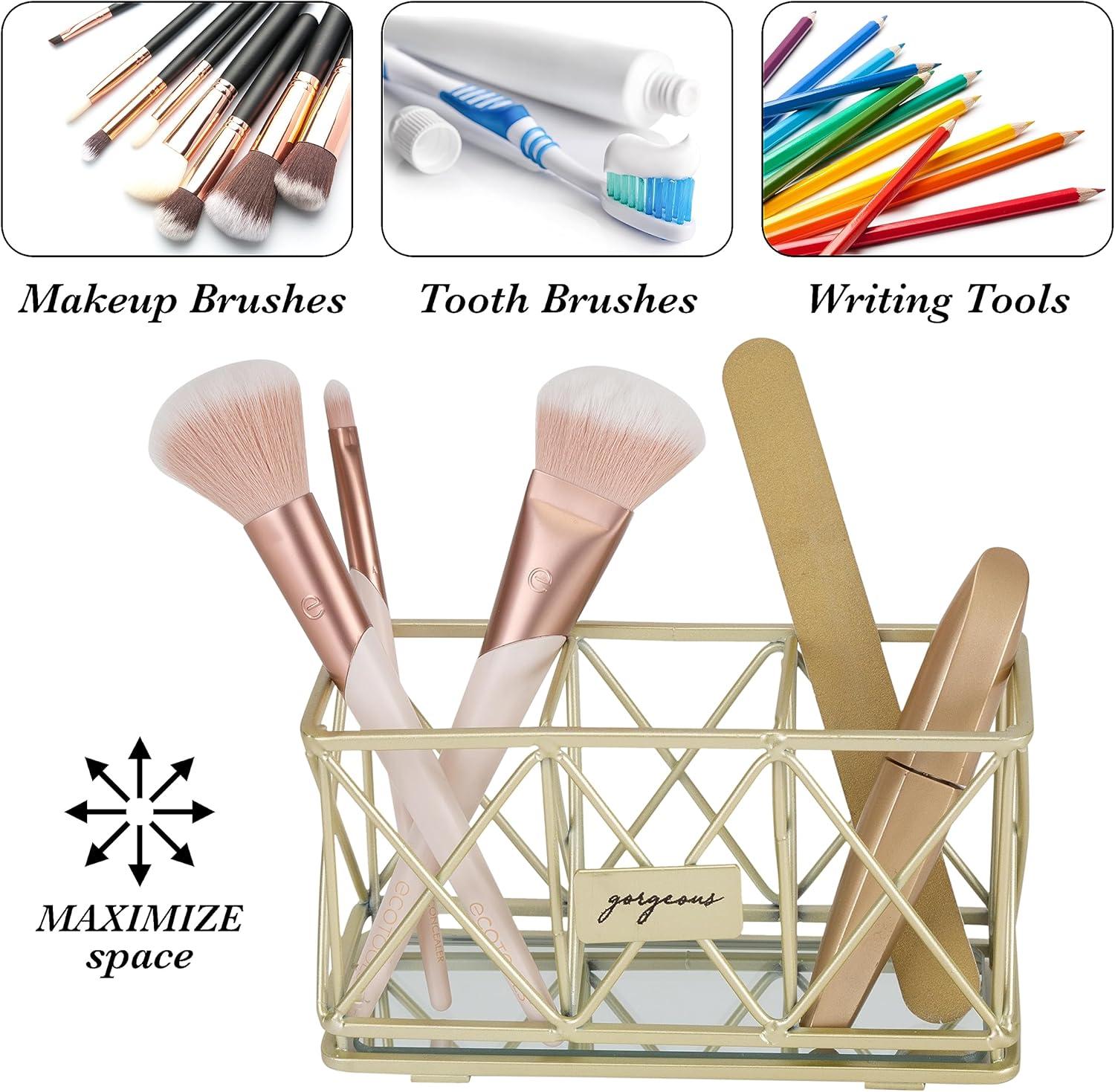 Home Details Metal Makeup Organizer