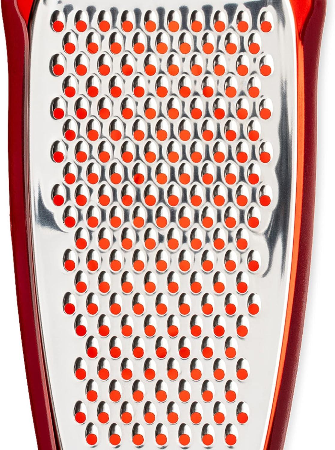 Alessi Parmenide Red Cheese Grater with Integrated Container